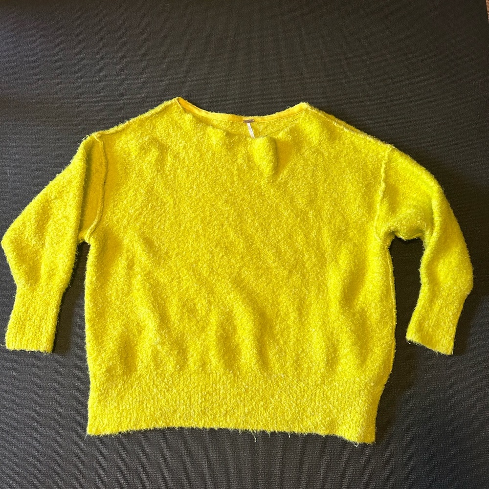 Free People Fuzzy Oversized Sweater